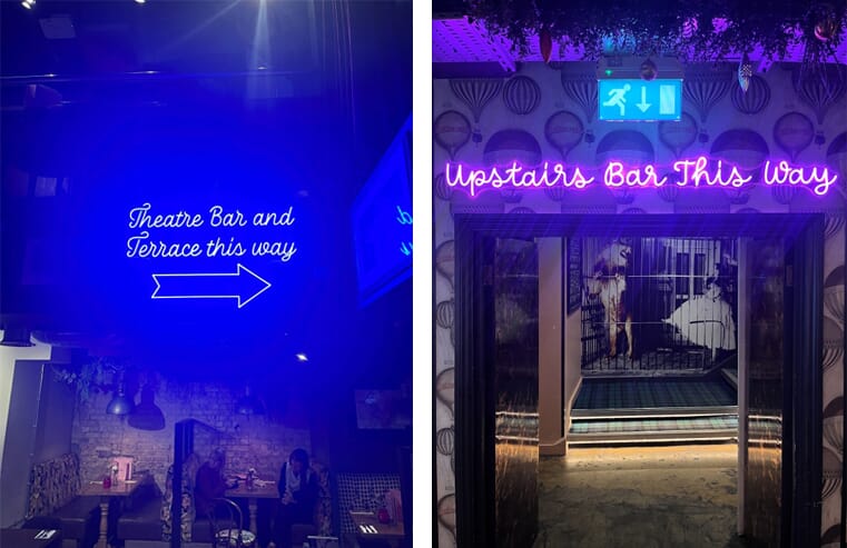 Create a vibe with an ambient glow from a custom backlit sign